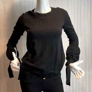 BCBGMaxAzria Black Crewneck Sweater Classic Knit